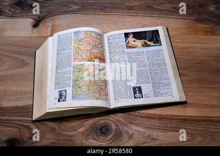 Open encyclopaedia Stock Photo