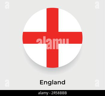 England flag bubble circle round shape icon vector illustration Stock Vector