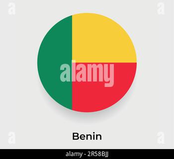 Vector flags of Benin, collection of Benin flags. Vector icon Stock ...