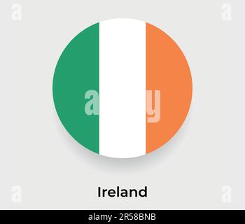 Ireland map collection. Country shape with colored regions. Deep Purple ...
