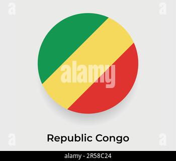 Democratic Republic of the Congo map pin flag icon. DR Congo pennant ...