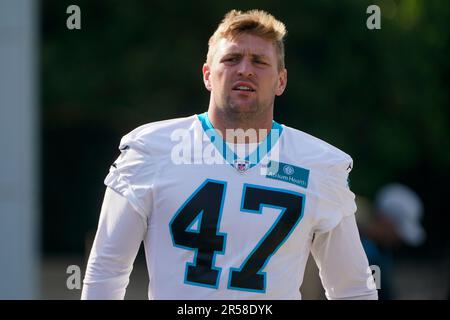 Detroit Lions quarterback Adrian Martinez (18) looks over the Carolina  Panthers defense during an NFL preseason football game, Friday, Aug. 25,  2023, in Charlotte, N.C. (AP Photo/Brian Westerholt Stock Photo - Alamy