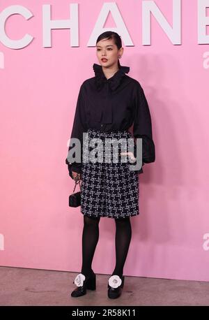 Tokyo, Japan. 1st June, 2023. Japanese actress Natsuko poses for a photo call at French luxury brand Chanel's 2022/23 Metiers d'Art collection in Tokyo on Thursday, June 1, 2023. (photo by Yoshio Tsunoda/AFLO) Stock Photo