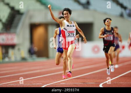 Osaka, Japan. 1st June, 2023. Kazuya Shiojiri Athletics : The 107th Japan Track & Field National Championships Men's 5000m Final at Yanmar Stadium Nagai in Osaka, Japan . Credit: Naoki Morita/AFLO SPORT/Alamy Live News Stock Photo