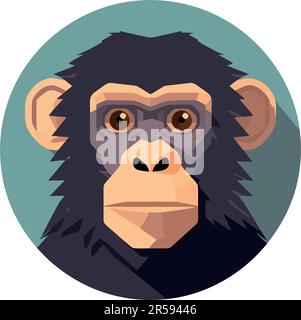 Cute baboon mascot in tropical rainforest isolated Stock Vector Image ...