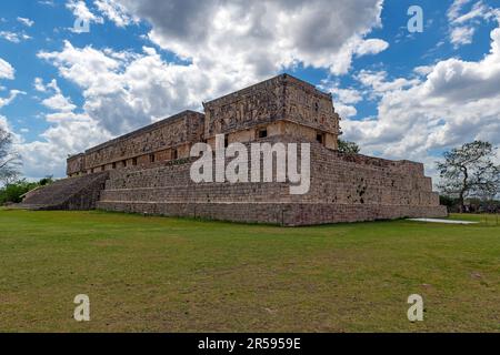 Mayan Palace of the Governor, Uxmal Ruins, Yucatan, Mexico. Stock Photo