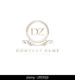 Letter Initial with Royal Luxury Logo Template Stock Vector