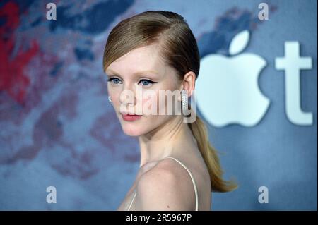 Emma Laird attends the Apple TV+ limited series premiere of "The
