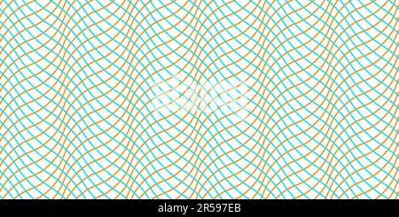 Wavy linear background. Guilloche seamless pattern. Moire ornament. Design element for banknotes, diplomas, certificates. Vector wallpaper. Stock Vector