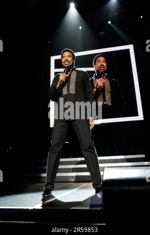 Lionel Richie performing live in concert at Sydney Entertainment Centre. Sydney, Australia. 07.12.2007. Stock Photo