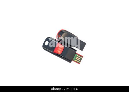 USB flash drive isolated on white background Stock Photo
