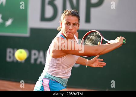 Paris, France. 01st June, 2023. Emma Navarro of USA during the French Open, Grand Slam tennis tournament on June 1, 2023 at Roland Garros stadium in Paris, France. Credit: Victor Joly/Alamy Live News Stock Photo