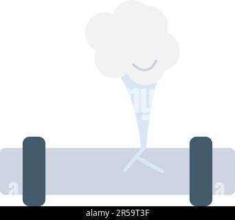 Gas Leak icon vector image. Stock Vector