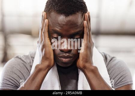 stressed black person