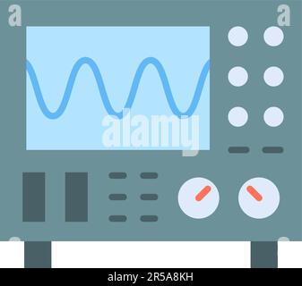 Oscilloscope icon vector image. Stock Vector