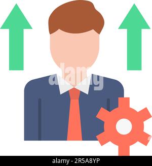 personal development line icon, outline symbol, vector illustration ...