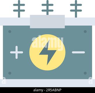 Power Transformer icon vector image. Suitable for mobile application web application and print media. Stock Vector