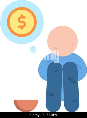 Poor icon vector image. Suitable for mobile application web application ...