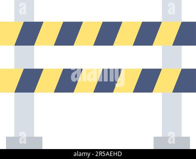 Road Barrier icon vector image. Suitable for mobile application web application and print media. Stock Vector