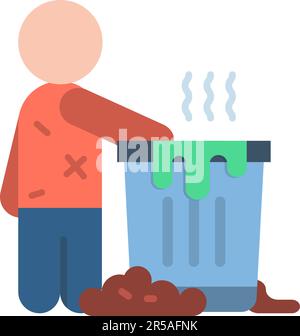 Scavenger icon vector image. Stock Vector