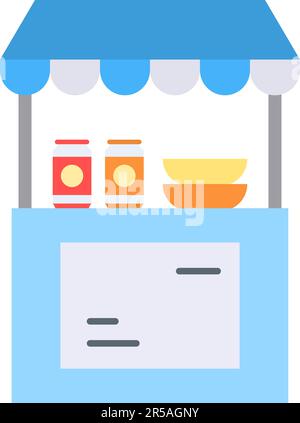 Stall icon vector image. Suitable for mobile application web application and print media. Stock Vector