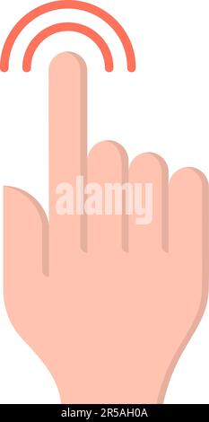 Touch icon vector image. Suitable for mobile application web application and print media. Stock Vector