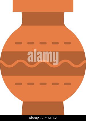 Ceramic pot icon. Outline ceramic pot vector icon for web design ...
