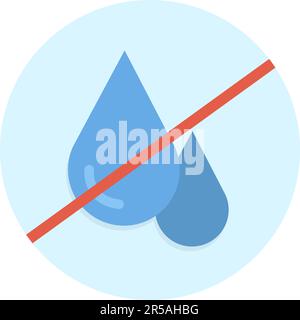 Water Scarcity icon vector image. Suitable for mobile application web application and print media. Stock Vector