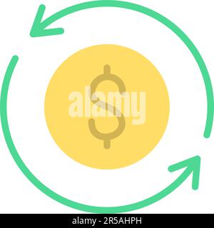 Turnover icon vector image. Stock Vector