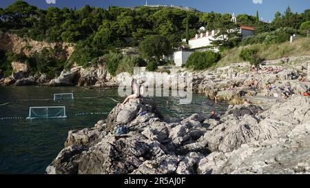 water polo in dobrovnik bay. High quality photo Stock Photo