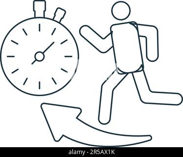 acceleration indicator icon vector outline illustration Stock Vector ...