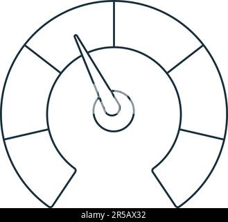 Indicator icon. Monochrome simple sign from performance collection. Indicator icon for logo, templates, web design and infographics. Stock Vector