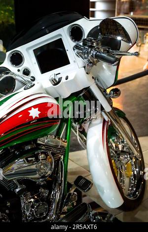 Amman, Jordan, December 07, 2018 : Motorcycle at the exhibition in the King Abdullah II car museum Stock Photo