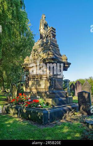 UK, West Yorkshire, Leeds, Holbeck Cemetery, Marsden Monument. Stock Photo