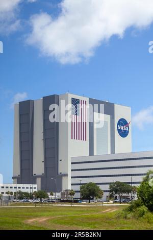 Orlando, USA - July 25, 2010: The Vehicle Assembly Building at NASA, Kennedy Space Center in Florida, Orlando. Stock Photo