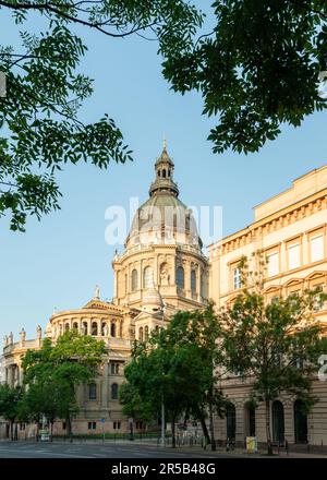 The St. Stephen's Basilica in Budapest is a magnificent landmark, known for its grand architecture and rich historical significance. One of the best a Stock Photo