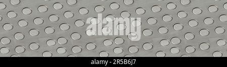 Seamless long banner, Induction frying pan bottom. Metal texture. Full depth of field. Stock Photo