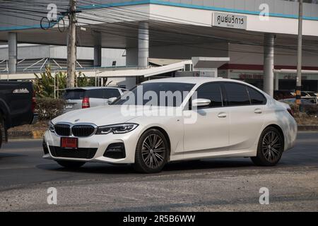 Chiangmai, Thailand -   February 28 2023: Private Car. BMW 520D. Photo at road no.1001 about 8 km from downtown Chiangmai, thailand. Stock Photo