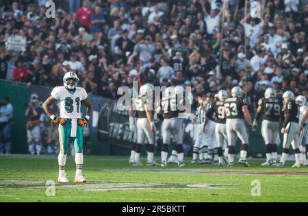 Las Vegas Raiders vs. Miami Dolphins. Fans support on NFL Game