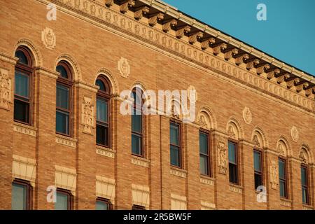 Historic architectural details in Flemington, New Jersey Stock Photo