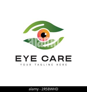 Eye Care Logo Design Eye Clinic Logotype Stock Vector