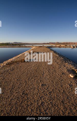 Wastewater Treatment Station of ONEE (National Office of Water and Electricity) in Taourirt, Morocco Stock Photo