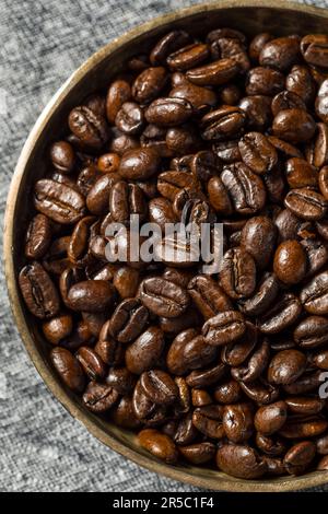 Organic Roasted Espresso Coffee Beans in a Bowl Stock Photo - Alamy