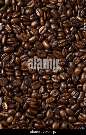 Organic Roasted Espresso Coffee Beans in a Bowl Stock Photo