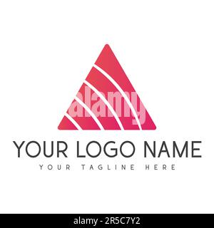 Abstract A Business Logo Design Company Triangle Logotype Stock Vector