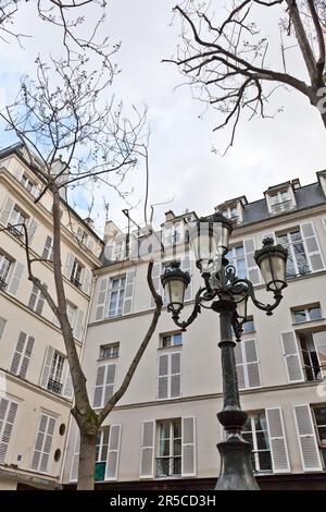 The place de Furstenberg, where Delacroix decided to live, is famous as one of the most charming squares in Paris Stock Photo