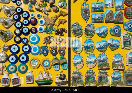 Souvenirs in Dalyan near Marmaris, Turkish Aegean, Coast, Turkey Stock Photo