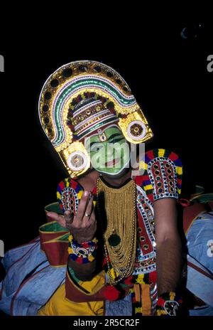 Ottan Thullal, recite and dance art of kerala, india, Asia Stock Photo ...