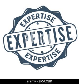 Expertise grunge rubber stamp on white background, vector illustration Stock Vector