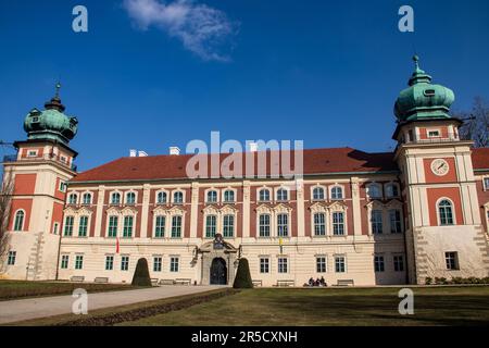 Lancut Castle in Poland is a magnificent historic fortress with rich cultural heritage, featuring stunning architecture and opulent interiors Stock Photo